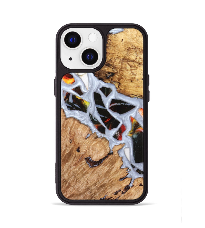 iPhone 13 Wood Phone Case - Elodie (Stained Glass, 821766)