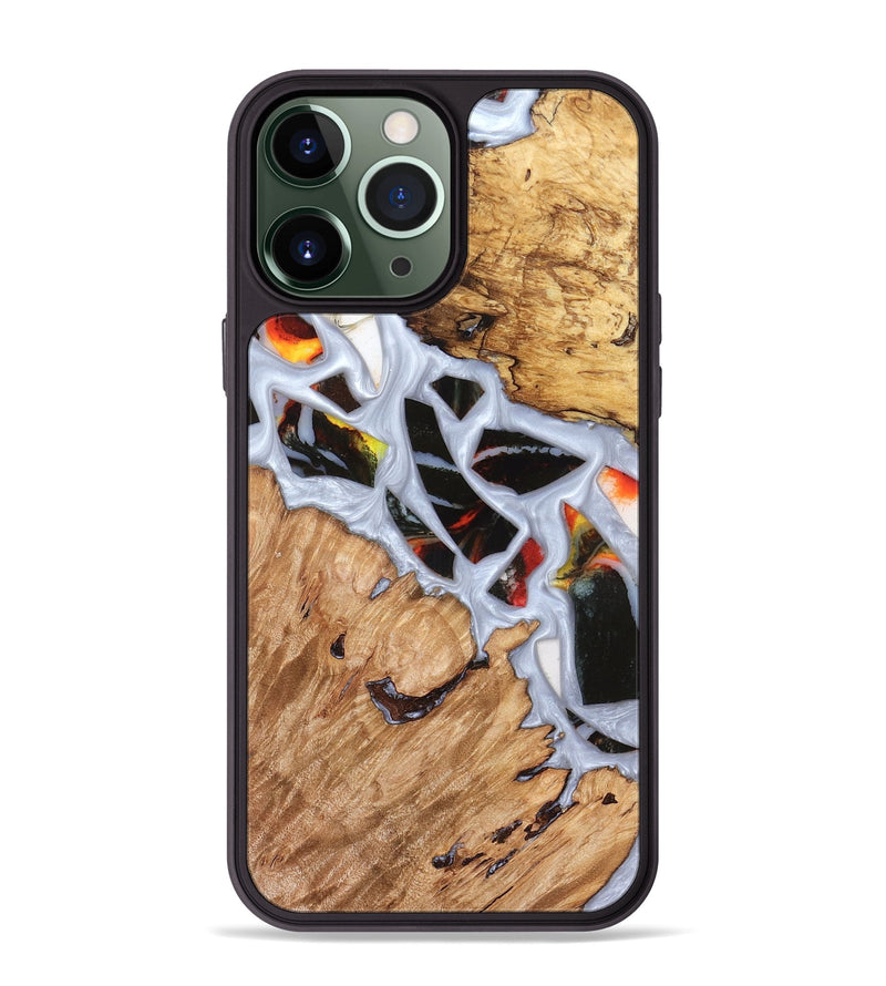 iPhone 13 Pro Max Wood Phone Case - Elodie (Stained Glass, 821766)