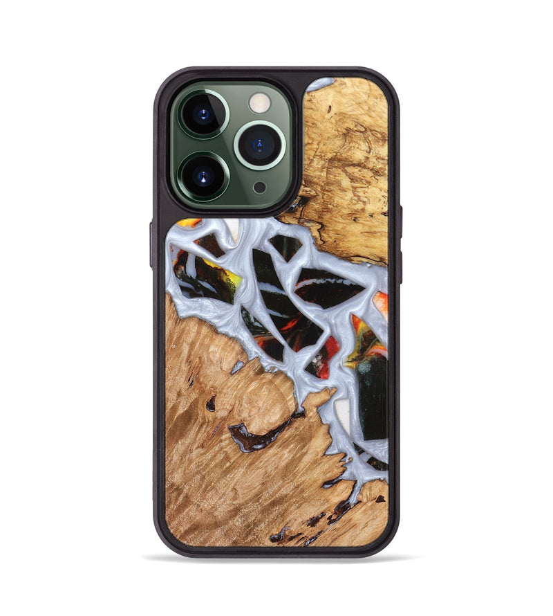 iPhone 13 Pro Wood Phone Case - Elodie (Stained Glass, 821766)