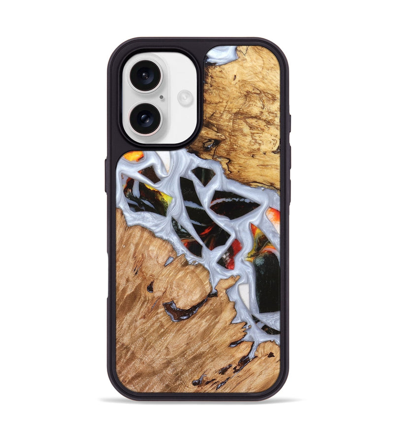 iPhone 17 Wood Phone Case - Elodie (Stained Glass, 821766)