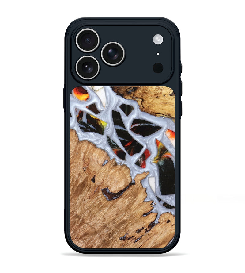 iPhone 17 Pro Max Wood Phone Case - Elodie (Stained Glass, 821766)