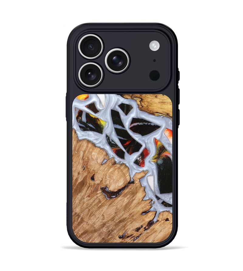 iPhone 17 Pro Wood Phone Case - Elodie (Stained Glass, 821766)