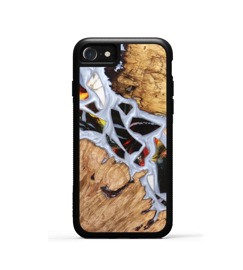 iPhone SE Wood Phone Case - Elodie (Stained Glass, 821766)