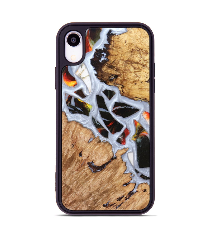 iPhone Xr Wood Phone Case - Elodie (Stained Glass, 821766)
