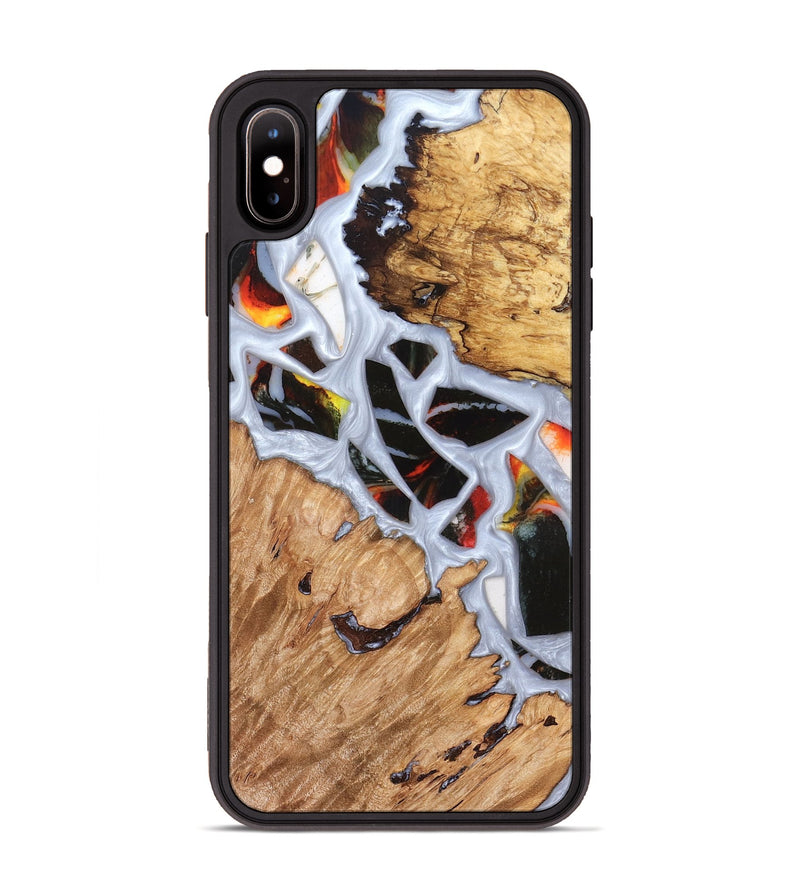 iPhone Xs Max Wood Phone Case - Elodie (Stained Glass, 821766)