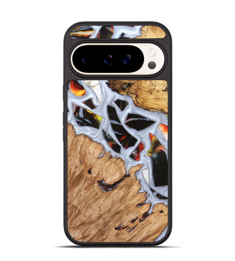 Pixel 9 Wood Phone Case - Elodie (Stained Glass, 821766)