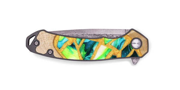 EDC Wood Pocket Knife - Lorene (Stained Glass, 821770)