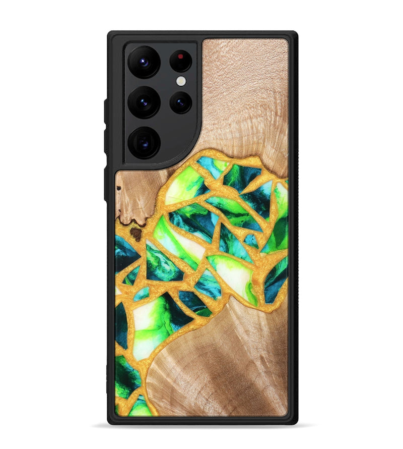 Galaxy S22 Ultra Wood Phone Case - Lorene (Stained Glass, 821770)
