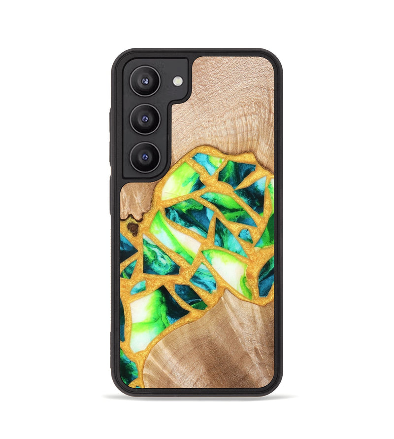 Galaxy S23 Wood Phone Case - Lorene (Stained Glass, 821770)