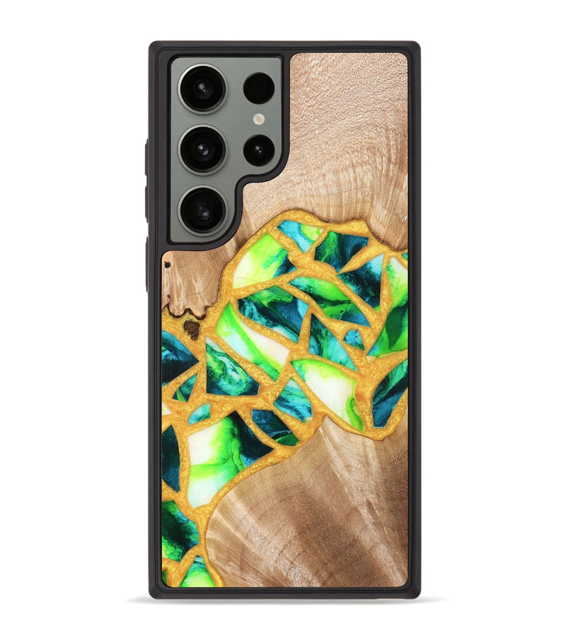 Galaxy S23 Ultra Wood Phone Case - Lorene (Stained Glass, 821770)