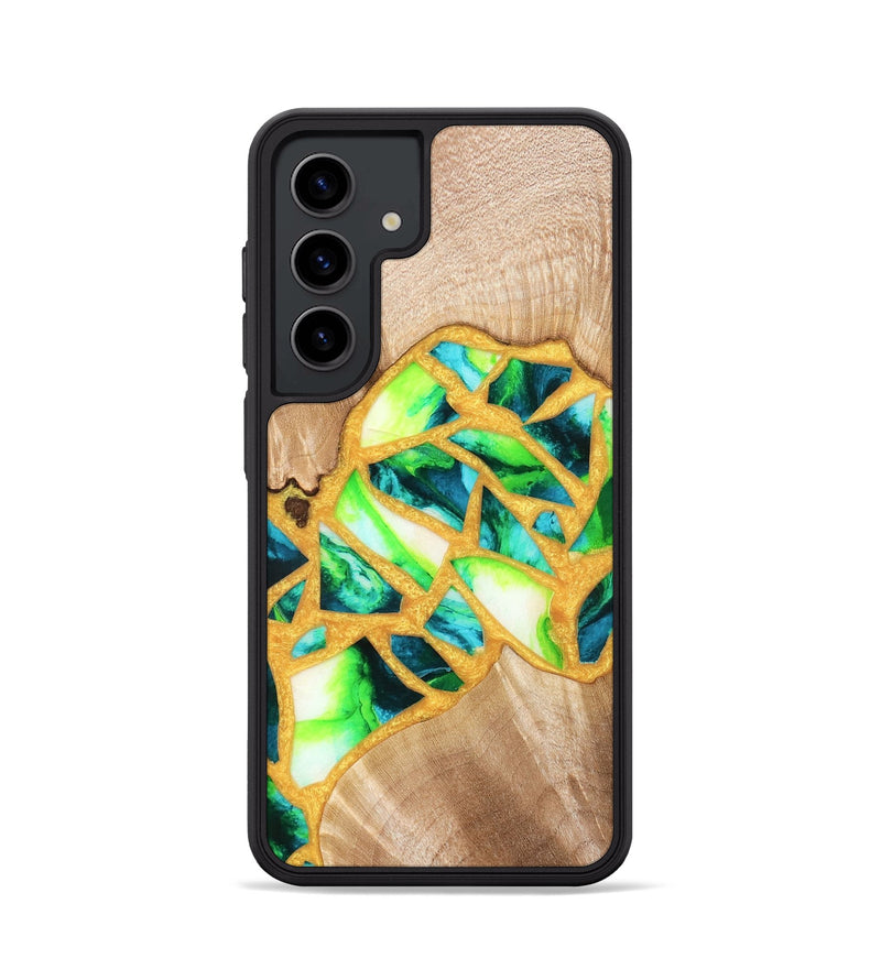 Galaxy S24 Wood Phone Case - Lorene (Stained Glass, 821770)