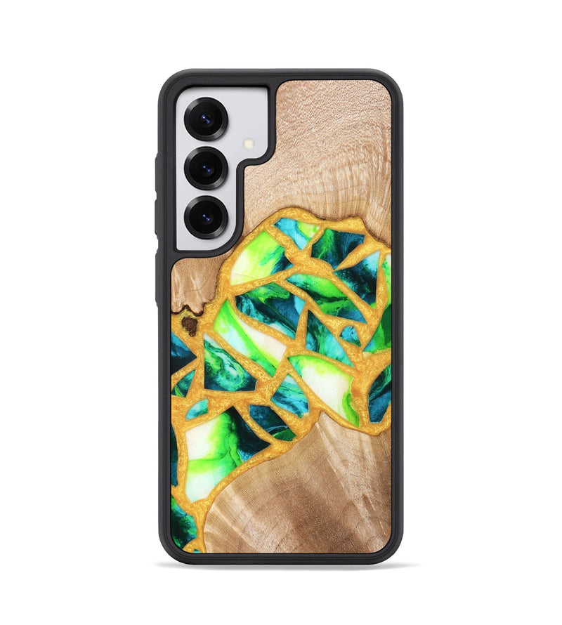 Galaxy S25 Wood Phone Case - Lorene (Stained Glass, 821770)