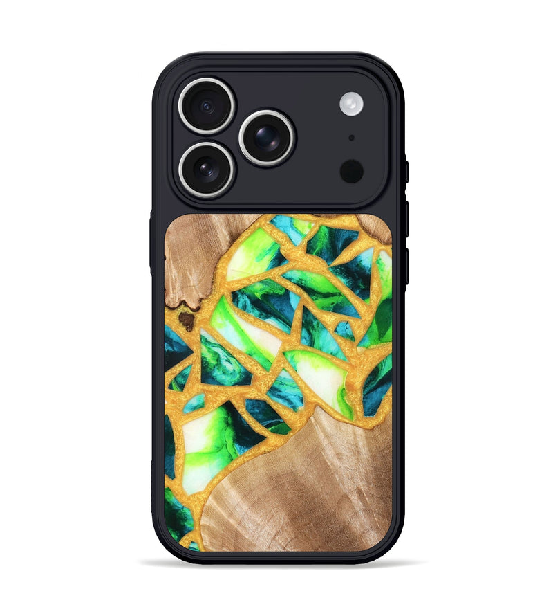 iPhone 17 Pro Wood Phone Case - Lorene (Stained Glass, 821770)