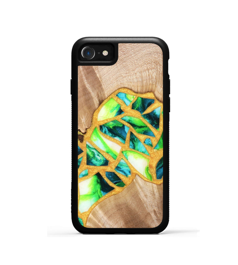 iPhone SE Wood Phone Case - Lorene (Stained Glass, 821770)