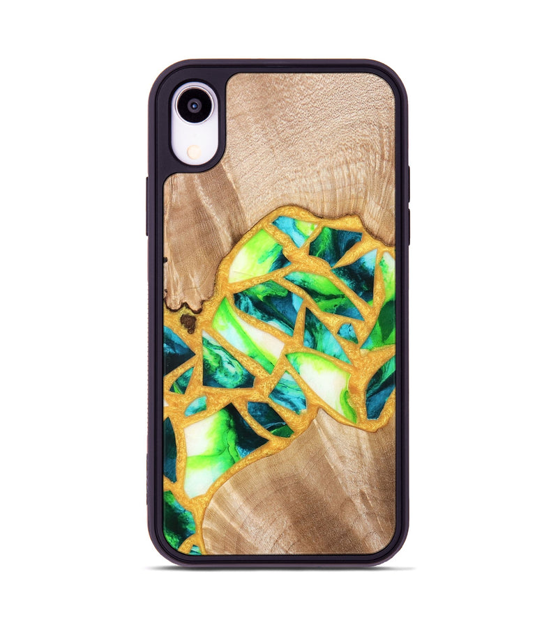 iPhone Xr Wood Phone Case - Lorene (Stained Glass, 821770)