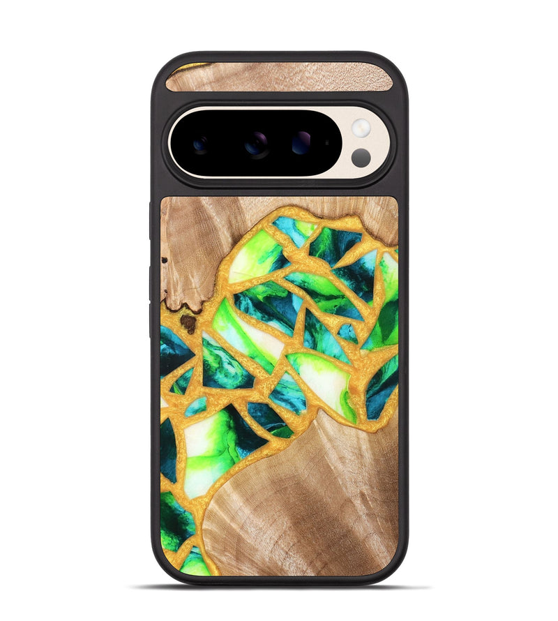 Pixel 10 Wood Phone Case - Lorene (Stained Glass, 821770)