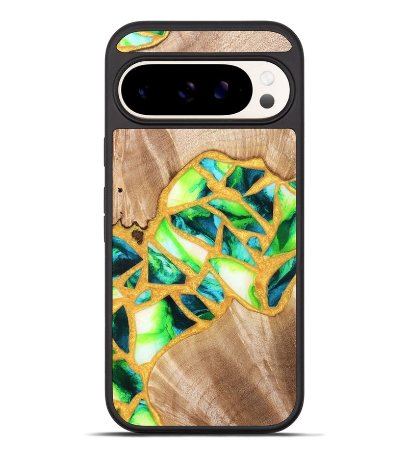 Pixel 10 Pro XL Wood Phone Case - Lorene (Stained Glass, 821770)