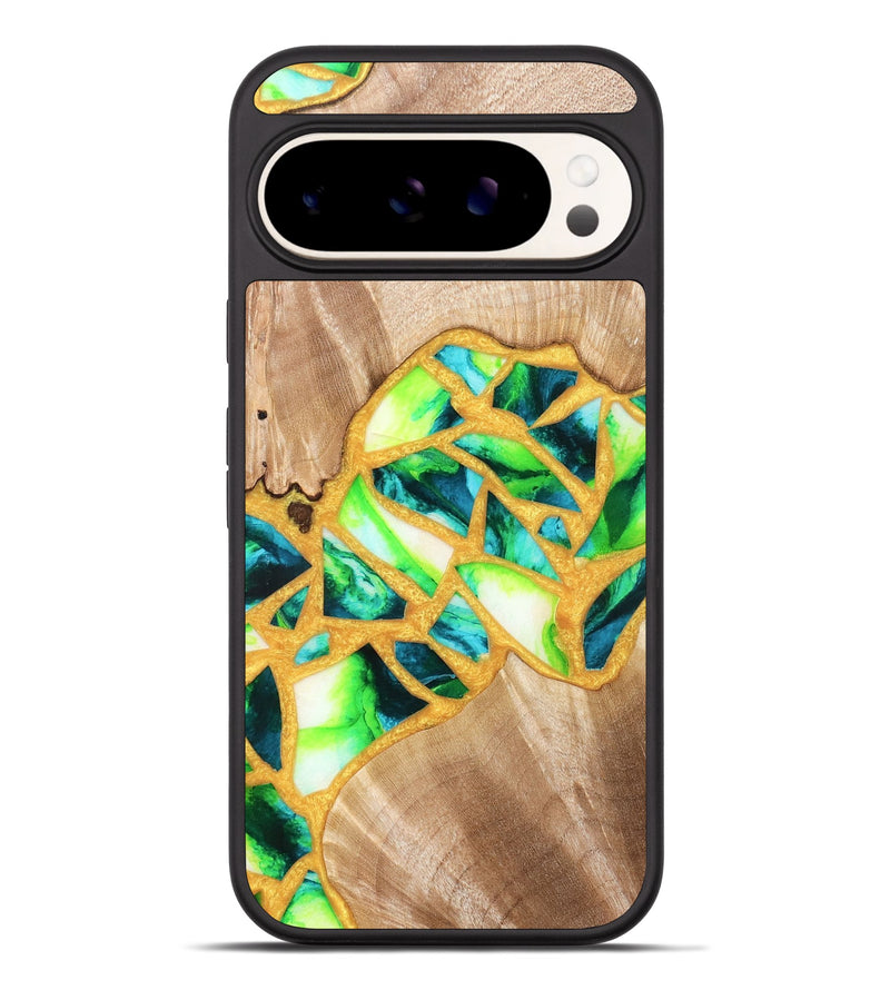 Pixel 9 Pro XL Wood Phone Case - Lorene (Stained Glass, 821770)