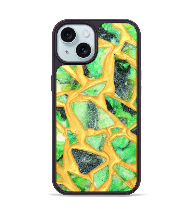 iPhone 15 ResinArt Phone Case - Josette (Stained Glass, 821777)