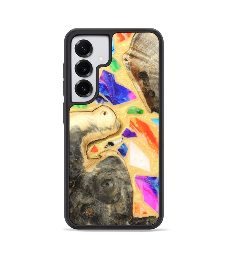 Galaxy S25 Wood Phone Case - Leanna (Stained Glass, 821778)