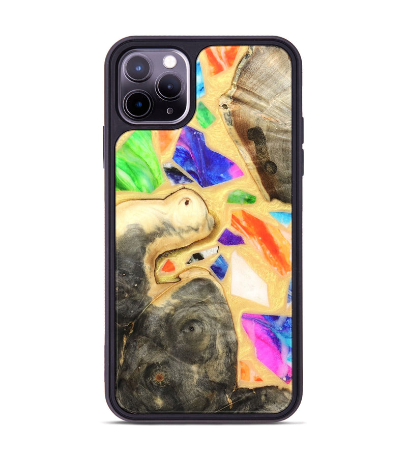 iPhone 11 Pro Max Wood Phone Case - Leanna (Stained Glass, 821778)