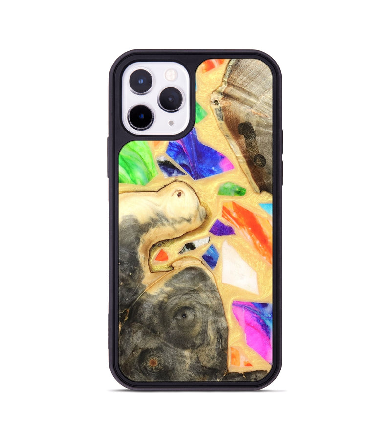 iPhone 11 Pro Wood Phone Case - Leanna (Stained Glass, 821778)