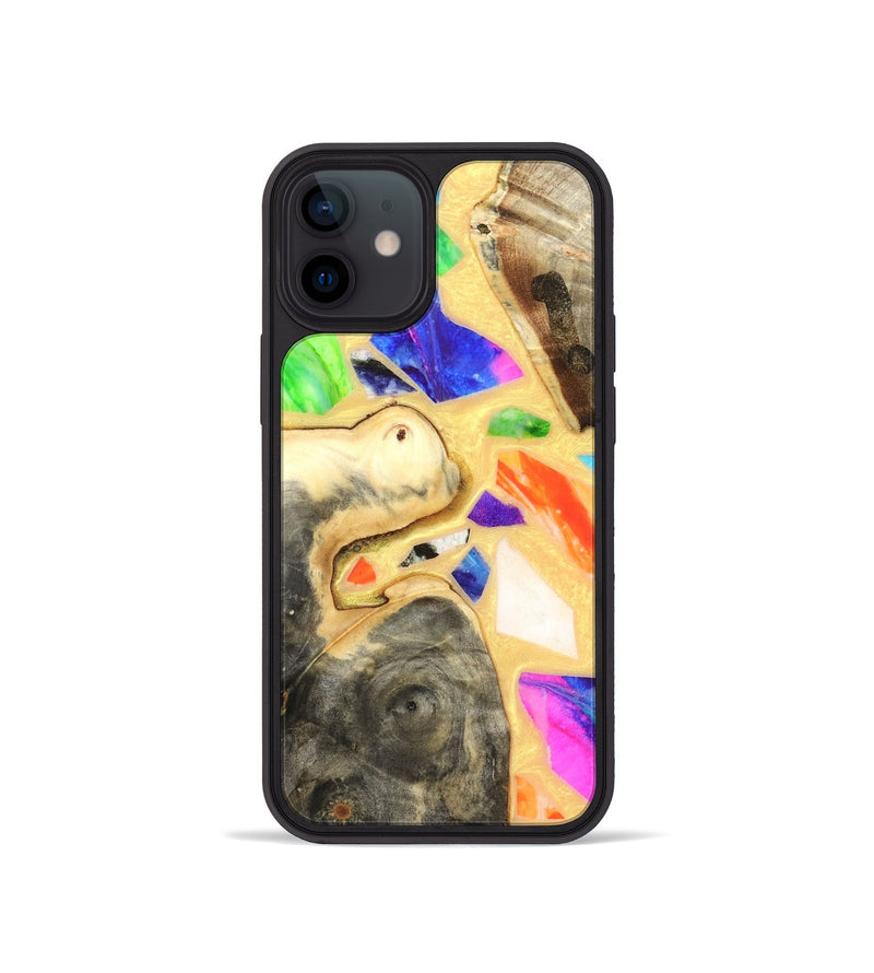iPhone 12 mini Wood Phone Case - Leanna (Stained Glass, 821778)