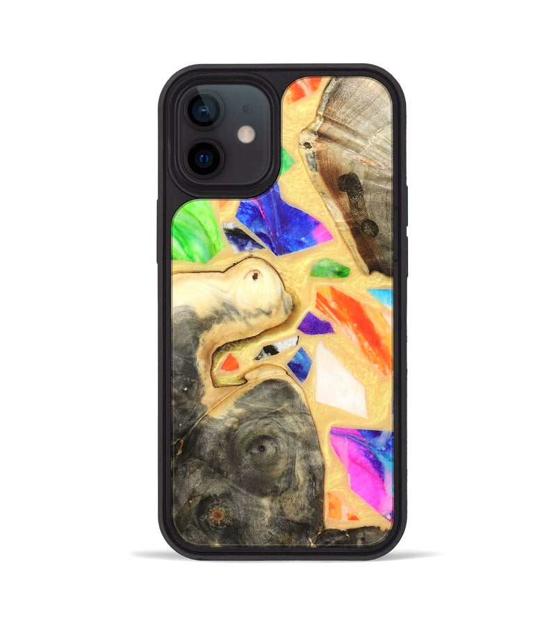 iPhone 12 Wood Phone Case - Leanna (Stained Glass, 821778)