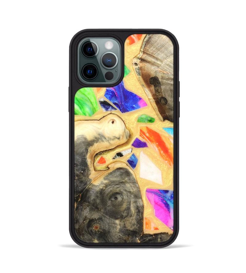 iPhone 12 Pro Wood Phone Case - Leanna (Stained Glass, 821778)