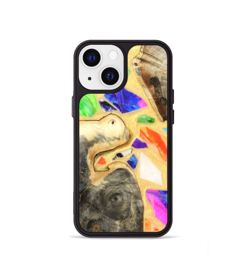 iPhone 13 mini Wood Phone Case - Leanna (Stained Glass, 821778)