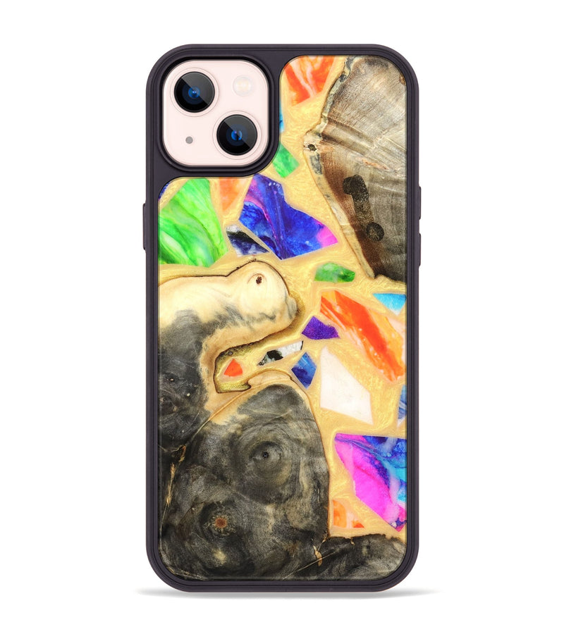 iPhone 14 Plus Wood Phone Case - Leanna (Stained Glass, 821778)