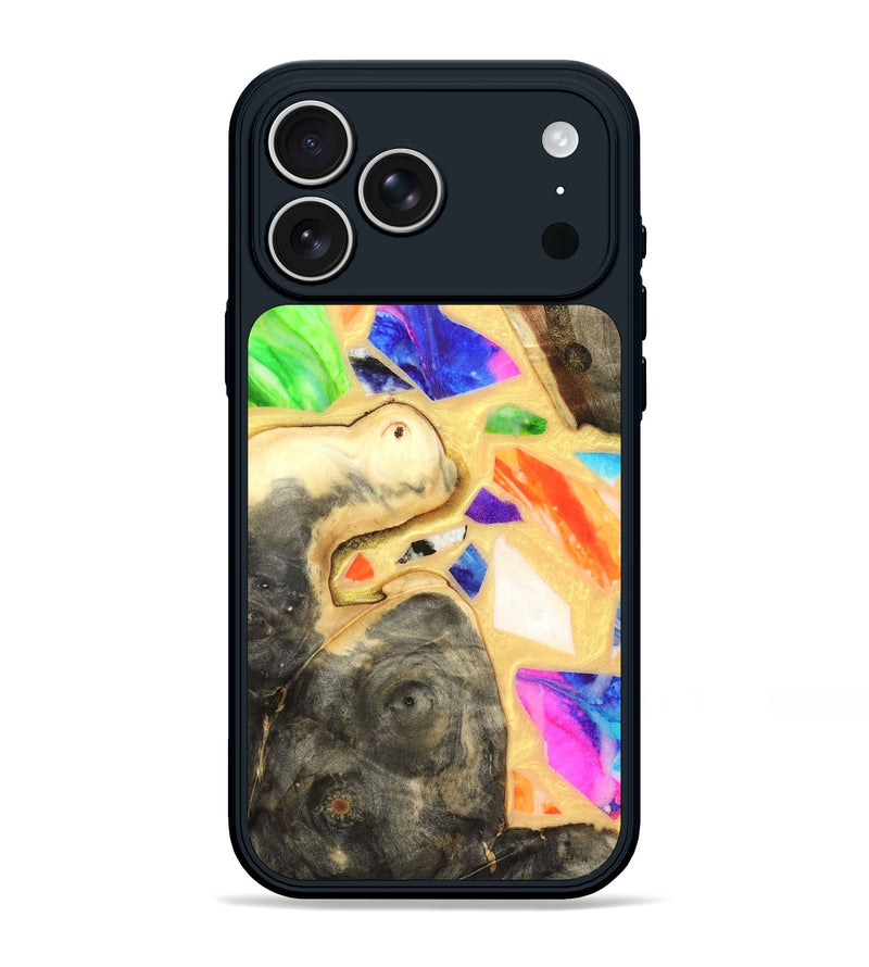 iPhone 17 Pro Max Wood Phone Case - Leanna (Stained Glass, 821778)