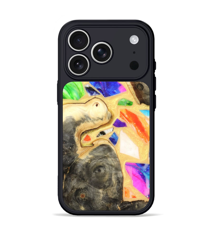 iPhone 17 Pro Wood Phone Case - Leanna (Stained Glass, 821778)