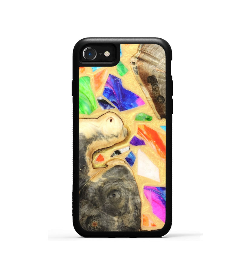 iPhone SE Wood Phone Case - Leanna (Stained Glass, 821778)
