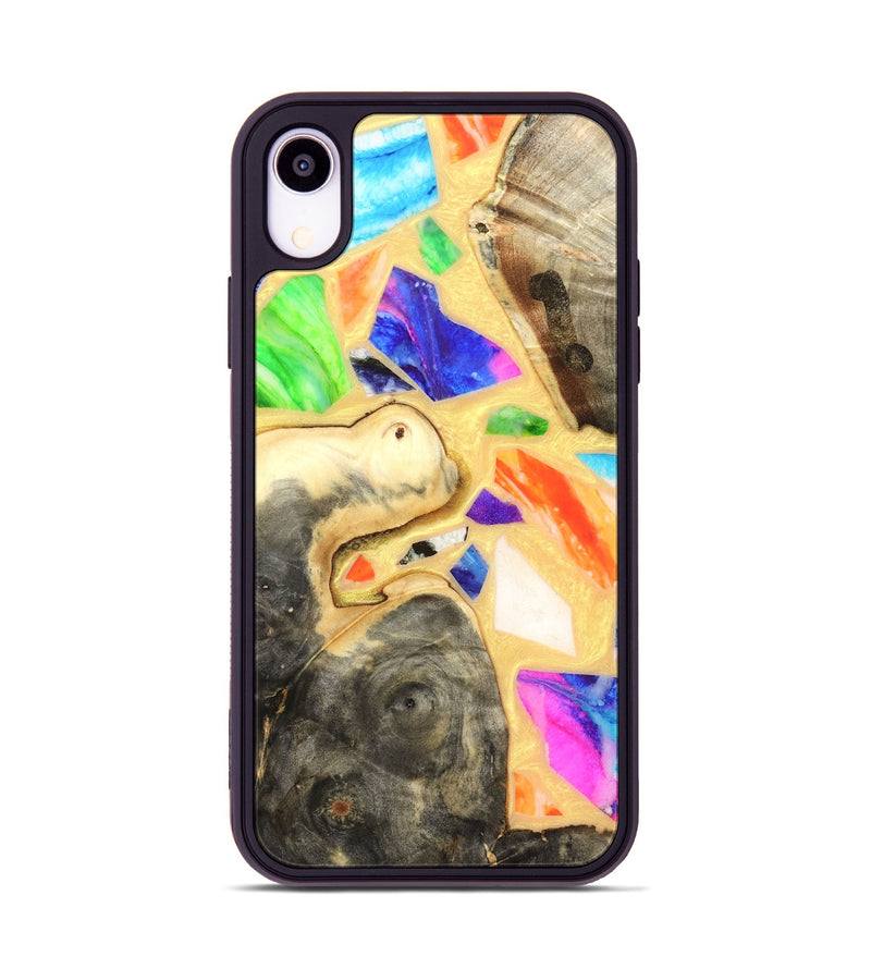 iPhone Xr Wood Phone Case - Leanna (Stained Glass, 821778)