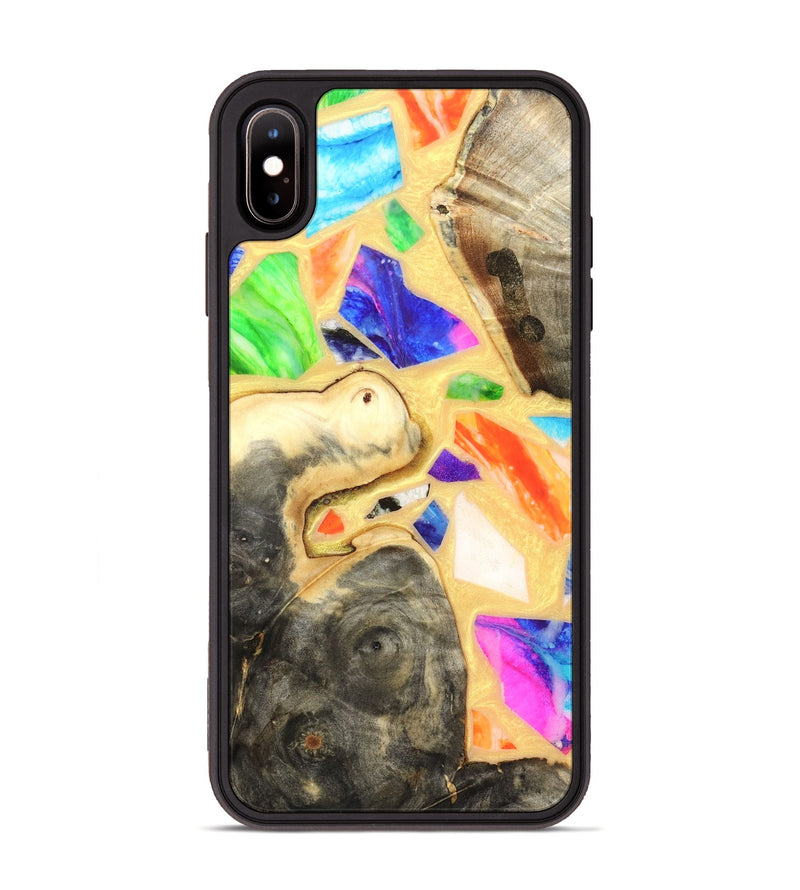 iPhone Xs Max Wood Phone Case - Leanna (Stained Glass, 821778)