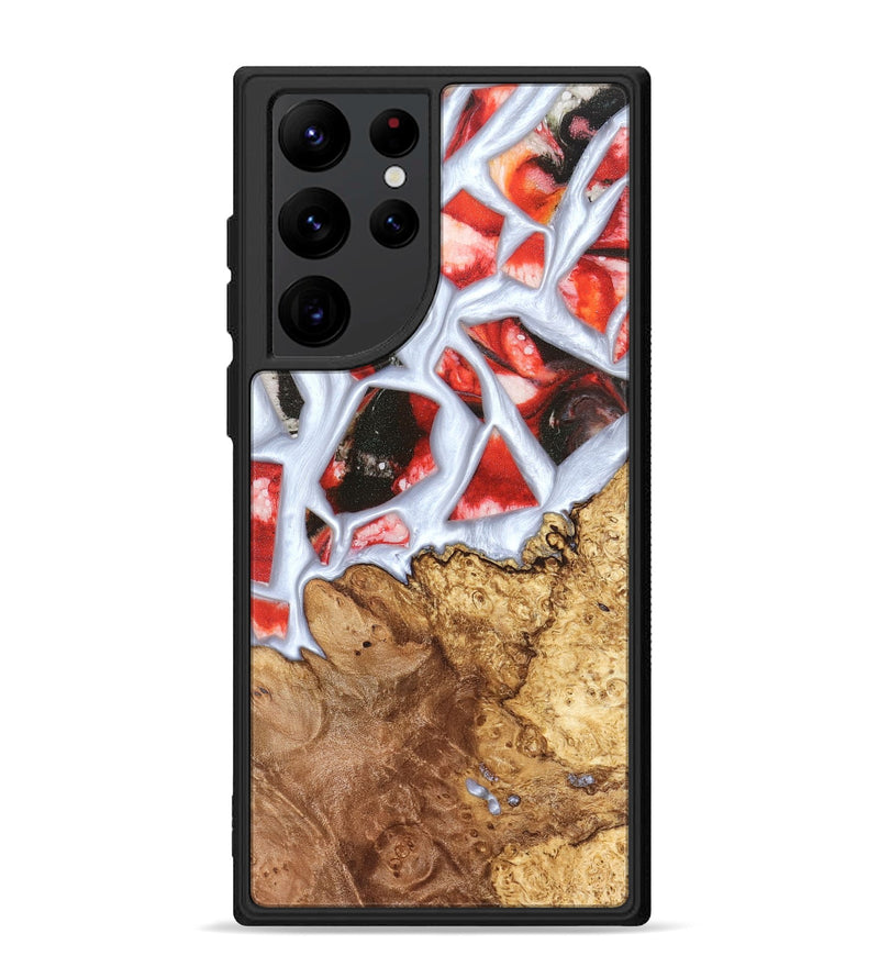 Galaxy S22 Ultra Wood Phone Case - Jerold (Stained Glass, 821781)