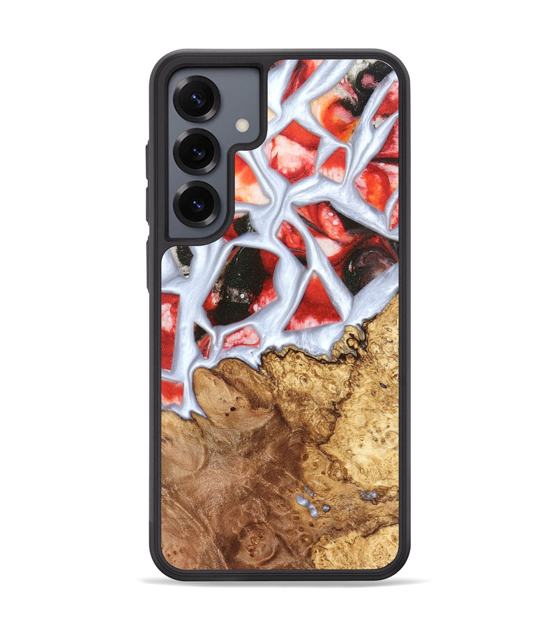 Galaxy S25 Plus Wood Phone Case - Jerold (Stained Glass, 821781)