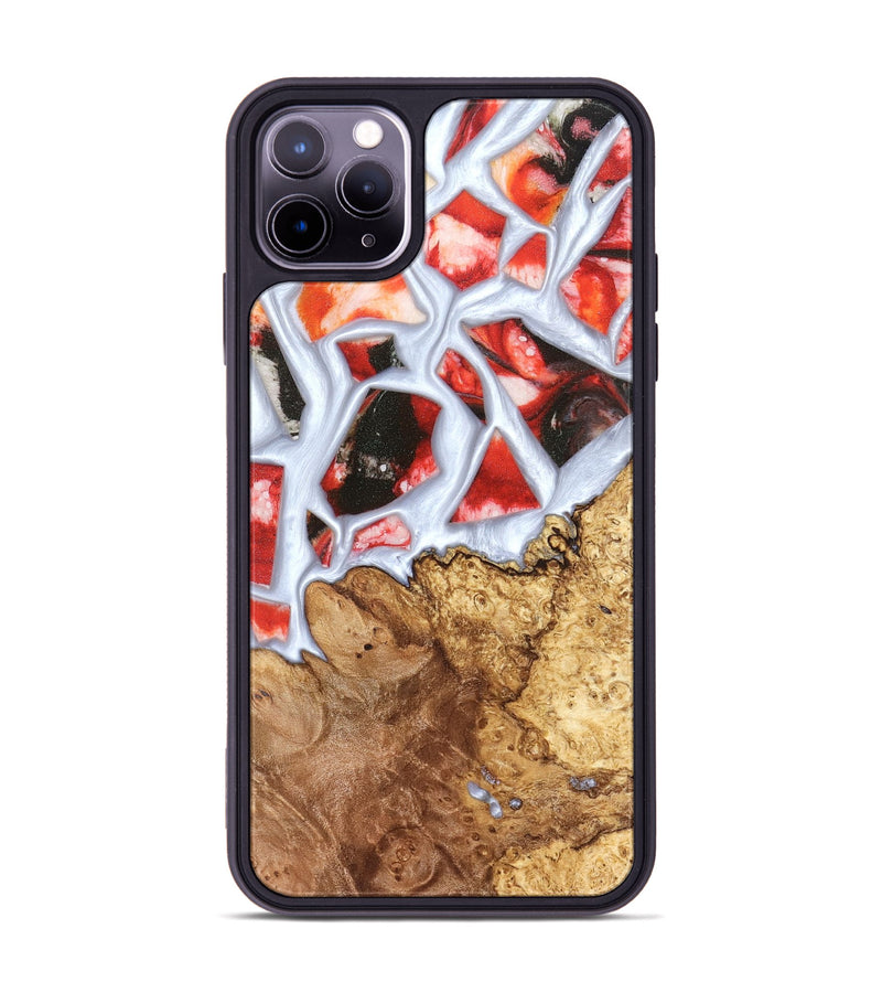 iPhone 11 Pro Max Wood Phone Case - Jerold (Stained Glass, 821781)