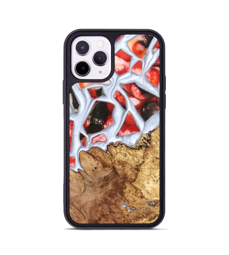 iPhone 11 Pro Wood Phone Case - Jerold (Stained Glass, 821781)