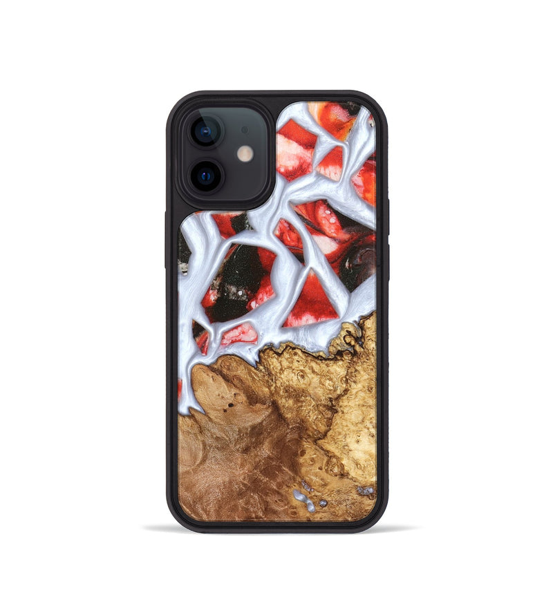 iPhone 12 mini Wood Phone Case - Jerold (Stained Glass, 821781)
