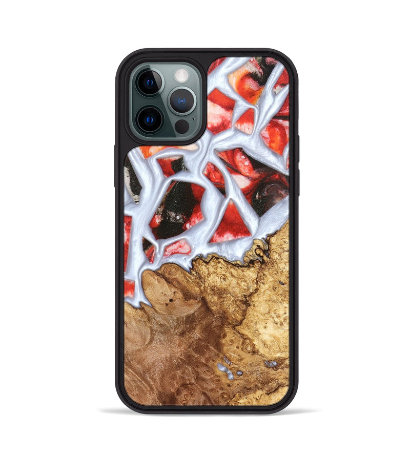 iPhone 12 Pro Wood Phone Case - Jerold (Stained Glass, 821781)