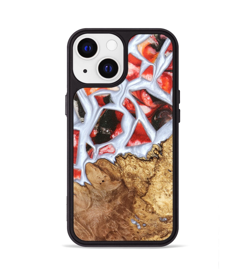 iPhone 13 Wood Phone Case - Jerold (Stained Glass, 821781)