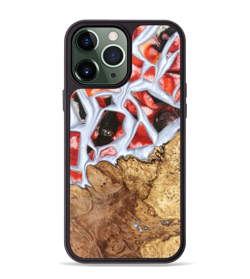 iPhone 13 Pro Max Wood Phone Case - Jerold (Stained Glass, 821781)