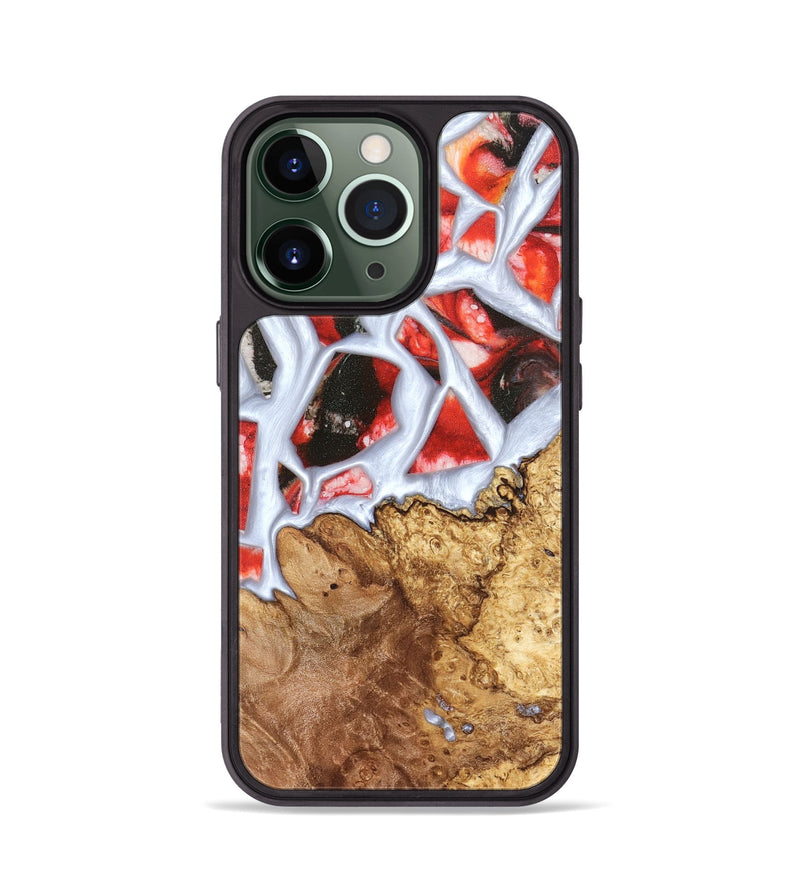 iPhone 13 Pro Wood Phone Case - Jerold (Stained Glass, 821781)