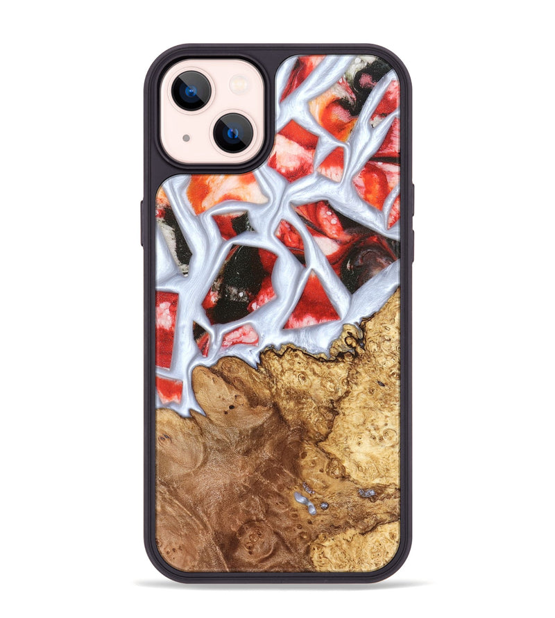 iPhone 14 Plus Wood Phone Case - Jerold (Stained Glass, 821781)