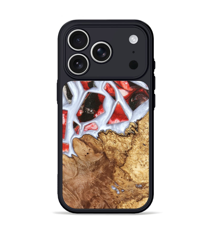 iPhone 17 Pro Wood Phone Case - Jerold (Stained Glass, 821781)