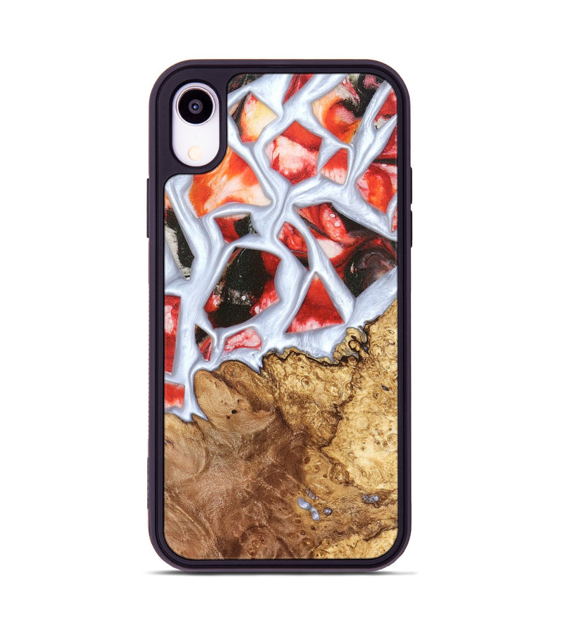 iPhone Xr Wood Phone Case - Jerold (Stained Glass, 821781)