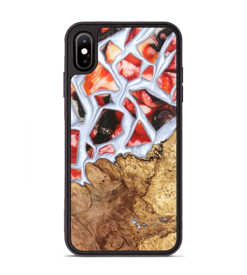 iPhone Xs Max Wood Phone Case - Jerold (Stained Glass, 821781)