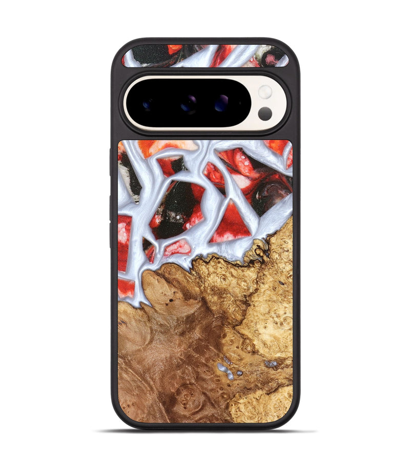 Pixel 9 Wood Phone Case - Jerold (Stained Glass, 821781)